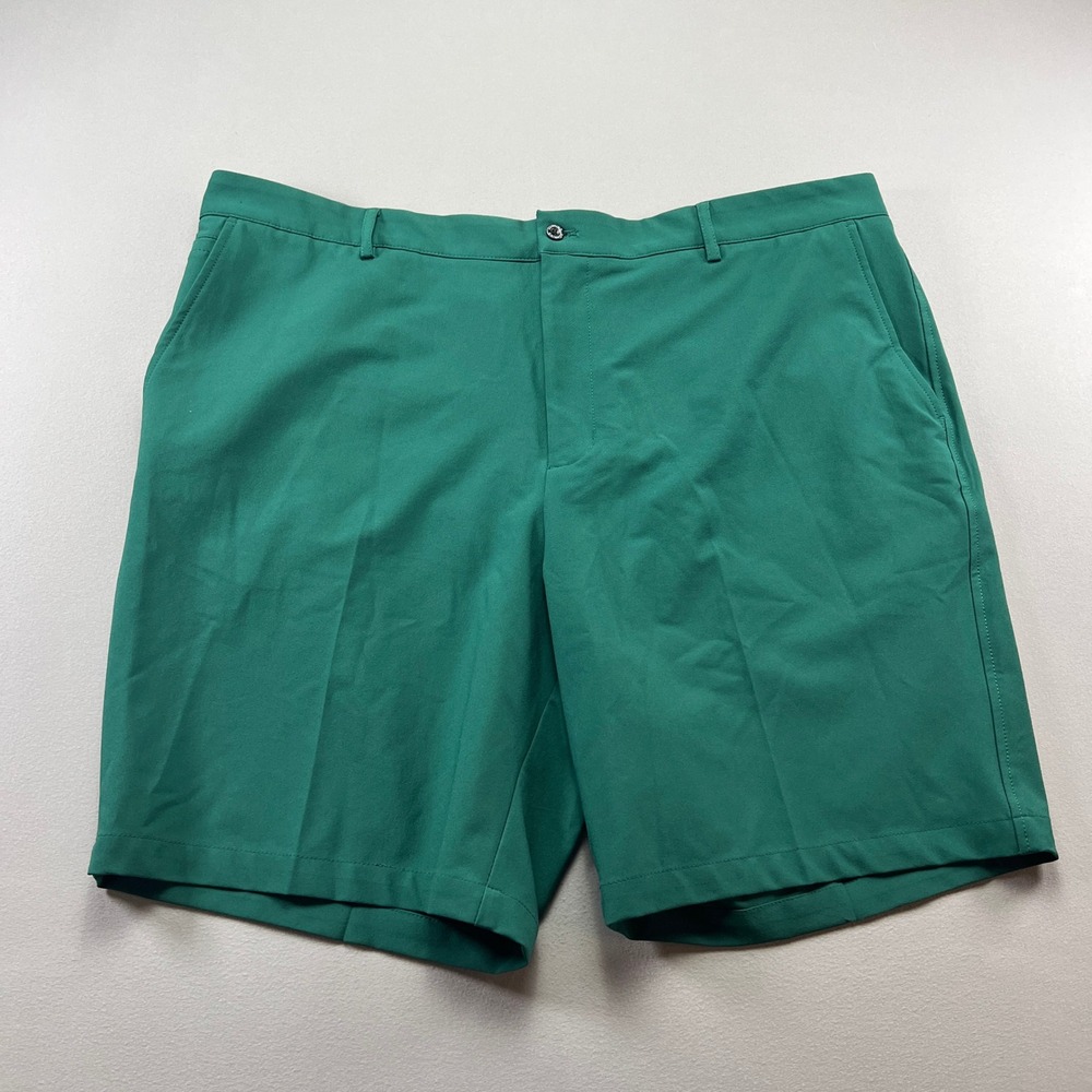 Dunning Golf Performance Shorts Mens 42 Green Player Fit Woven Stretch High Rise